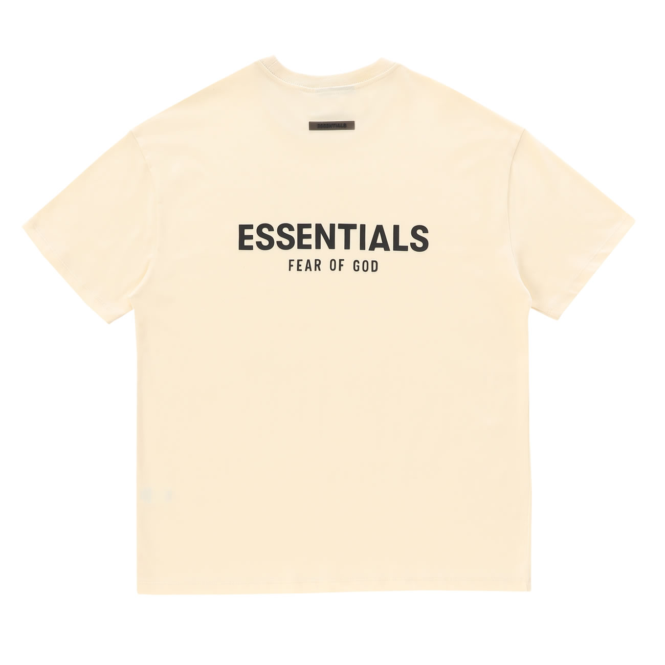 Fear Of God Essentials T Shirt Cream Buttercream Ss21 (11) - newkick.vip